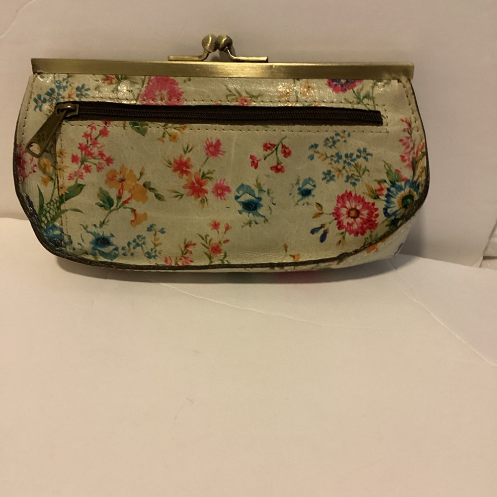 Patricia Nash Clutch Wallet Floal Print Leather KisslockTapestry - Picture 5 of 13